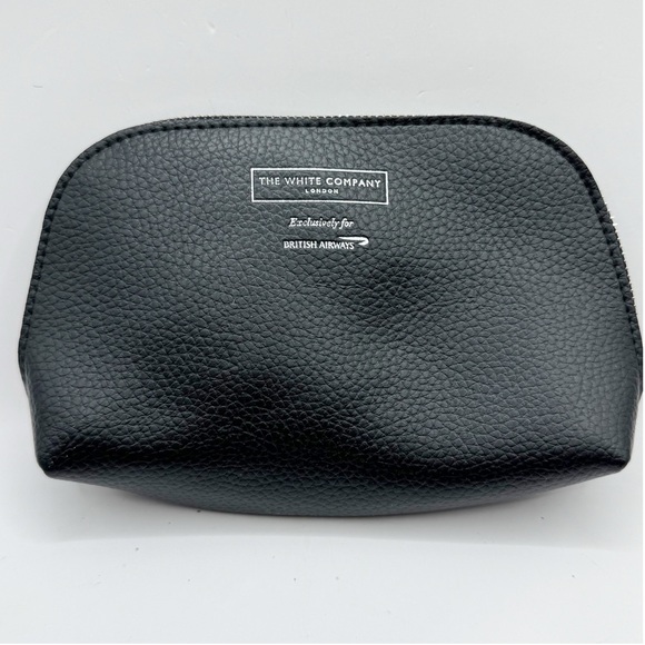 The White Company British airways black travel makeup cosmetic bag pouch - Picture 1 of 8